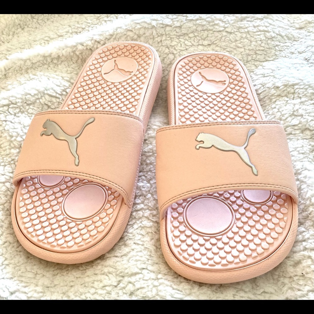 EUC PUMA pink slides women’s size 8 - Picture 3 of 7